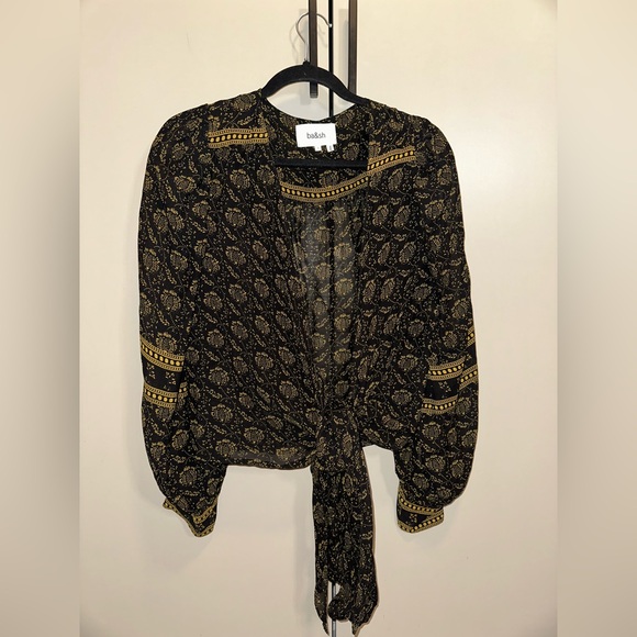 NWOT BA&SH Wrap V Neck Blouse size Small - Picture 3 of 7